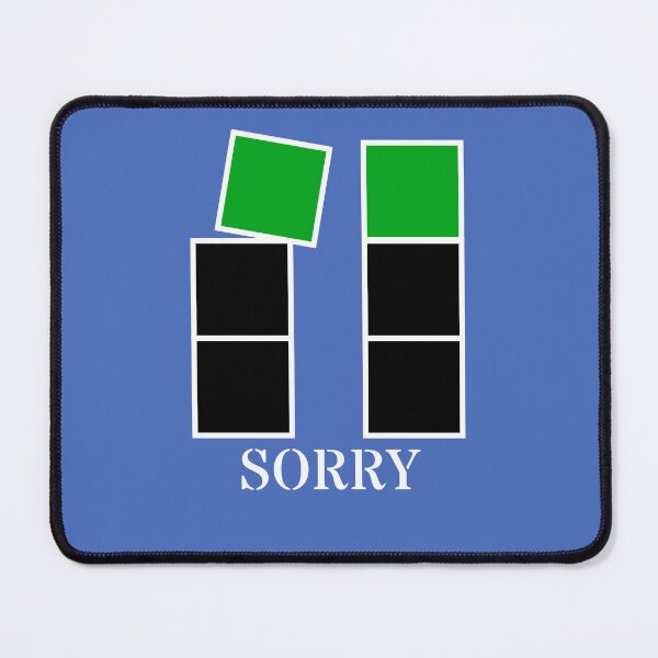 Item preview, Sorry - Black and green blocks designed and sold by RainbowWordLand.