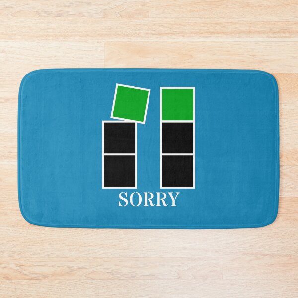 Item preview, Sorry - Black and green blocks designed and sold by RainbowWordLand.