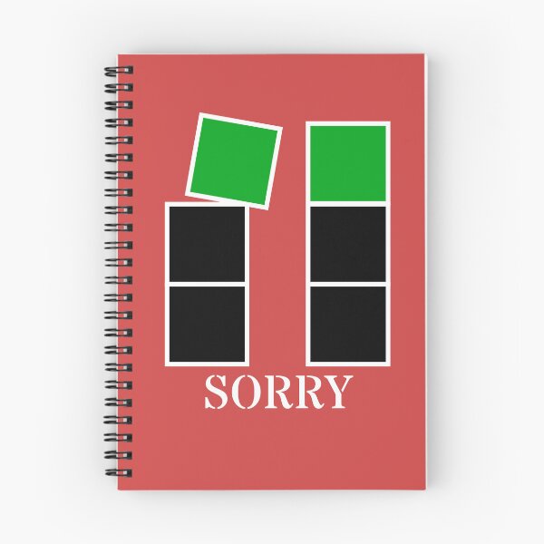 Item preview, Sorry - Black and green blocks designed and sold by RainbowWordLand.