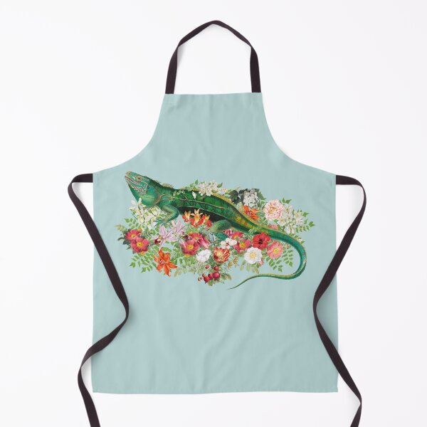 Item preview, Ornate Iguana And Beautiful Decorative Cascading Flowers designed and sold by TrulyEpoque.