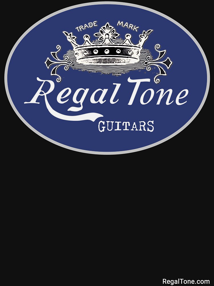 Thumbnail 7 of 7, Classic T-Shirt, RegalTone guitars logo (5c) designed and sold by Regal-Music.