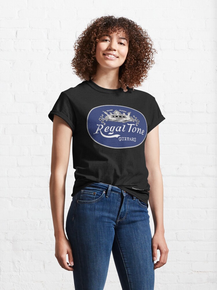 Thumbnail 4 of 7, Classic T-Shirt, RegalTone guitars logo (5c) designed and sold by Regal-Music.