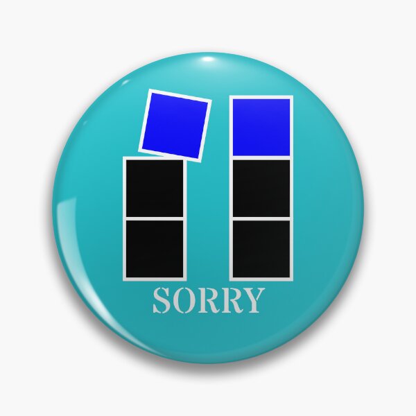 Item preview, Sorry - Black and blue blocks designed and sold by RainbowWordLand.