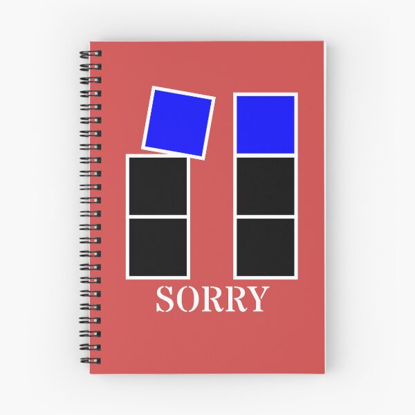 Item preview, Sorry - Black and blue blocks designed and sold by RainbowWordLand.
