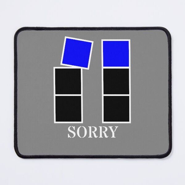 Item preview, Sorry - Black and blue blocks designed and sold by RainbowWordLand.