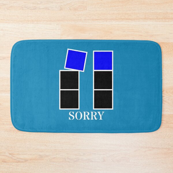 Item preview, Sorry - Black and blue blocks designed and sold by RainbowWordLand.