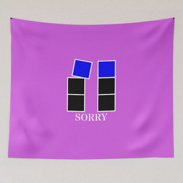 Item preview, Sorry - Black and blue blocks designed and sold by RainbowWordLand.