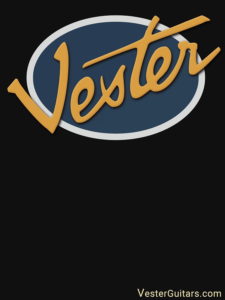 Thumbnail 7 of 7, Classic T-Shirt, Vester guitars logo (B) designed and sold by Regal-Music.
