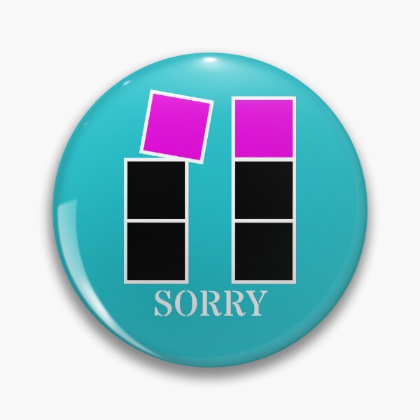Item preview, Sorry - Black and violet blocks designed and sold by RainbowWordLand.