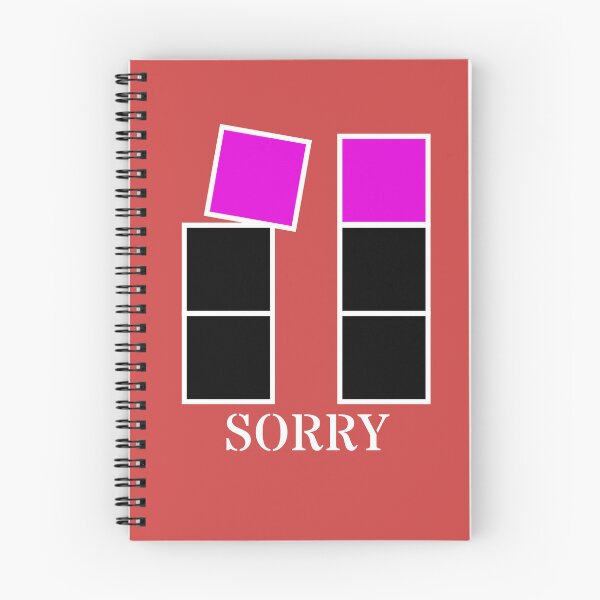 Item preview, Sorry - Black and violet blocks designed and sold by RainbowWordLand.