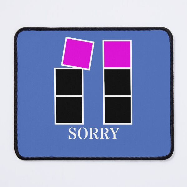 Item preview, Sorry - Black and violet blocks designed and sold by RainbowWordLand.