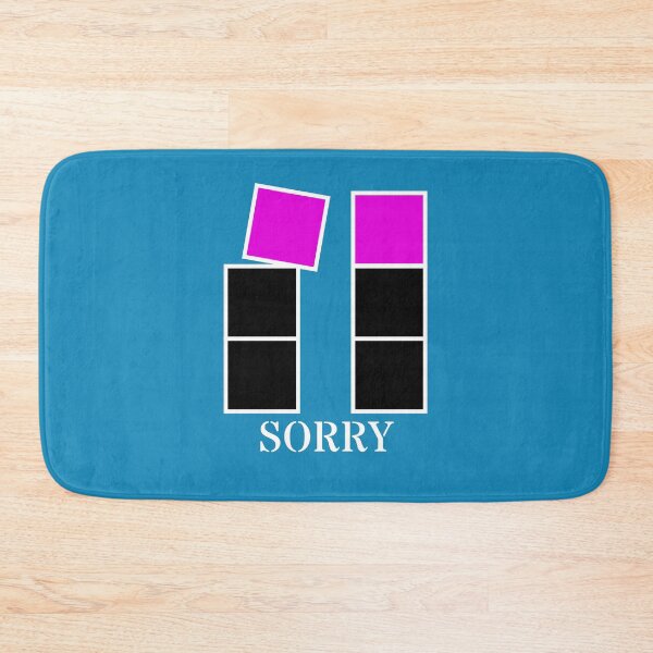 Item preview, Sorry - Black and violet blocks designed and sold by RainbowWordLand.