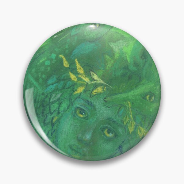 Item preview, Mother of Dragons, Fantasy Art Pastel Painting Green Shades designed and sold by Julia Khoroshikh.