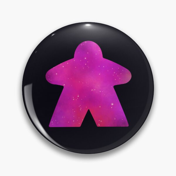 Item preview, Hot Pink Space Sky Stars Meeple | Board Game Fan designed and sold by Zab Butler Design.