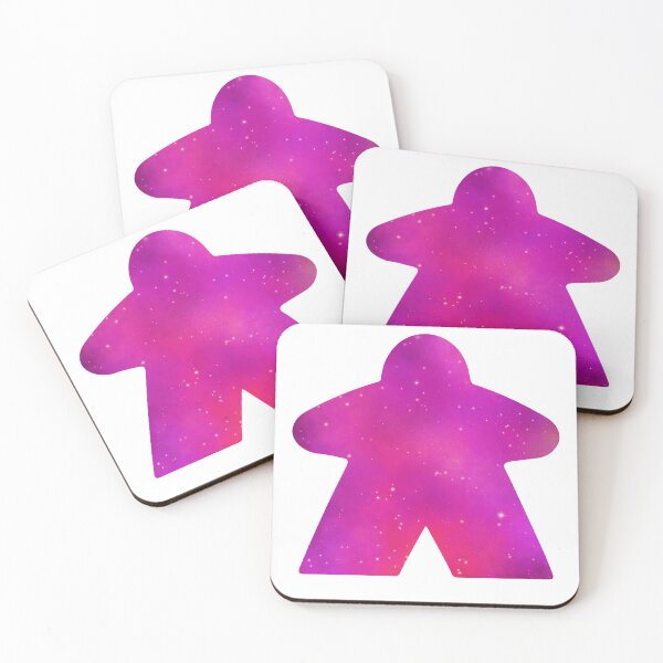 Item preview, Hot Pink Space Sky Stars Meeple | Board Game Fan designed and sold by Zab Butler Design.
