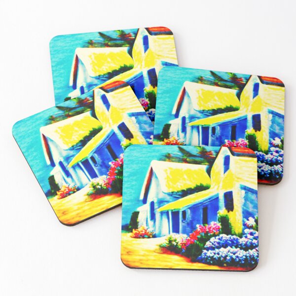 Item preview, Absolutely Great Abstract Image of House surrounded by flowers designed and sold by mrtom414.