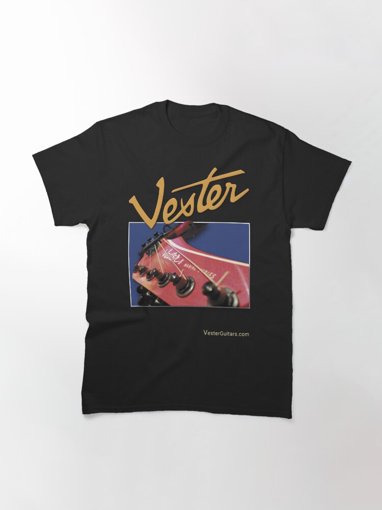 Thumbnail 2 of 7, Classic T-Shirt, Vester guitars II Maniac series headstock designed and sold by Regal-Music.
