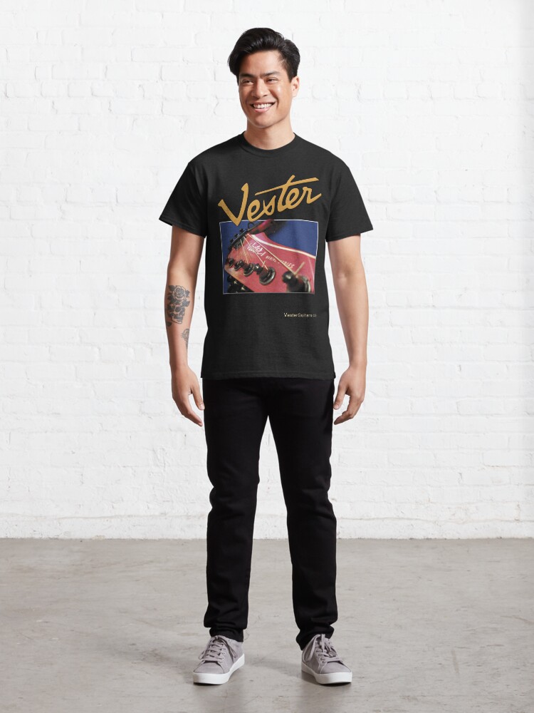 Thumbnail 3 of 7, Classic T-Shirt, Vester guitars II Maniac series headstock designed and sold by Regal-Music.