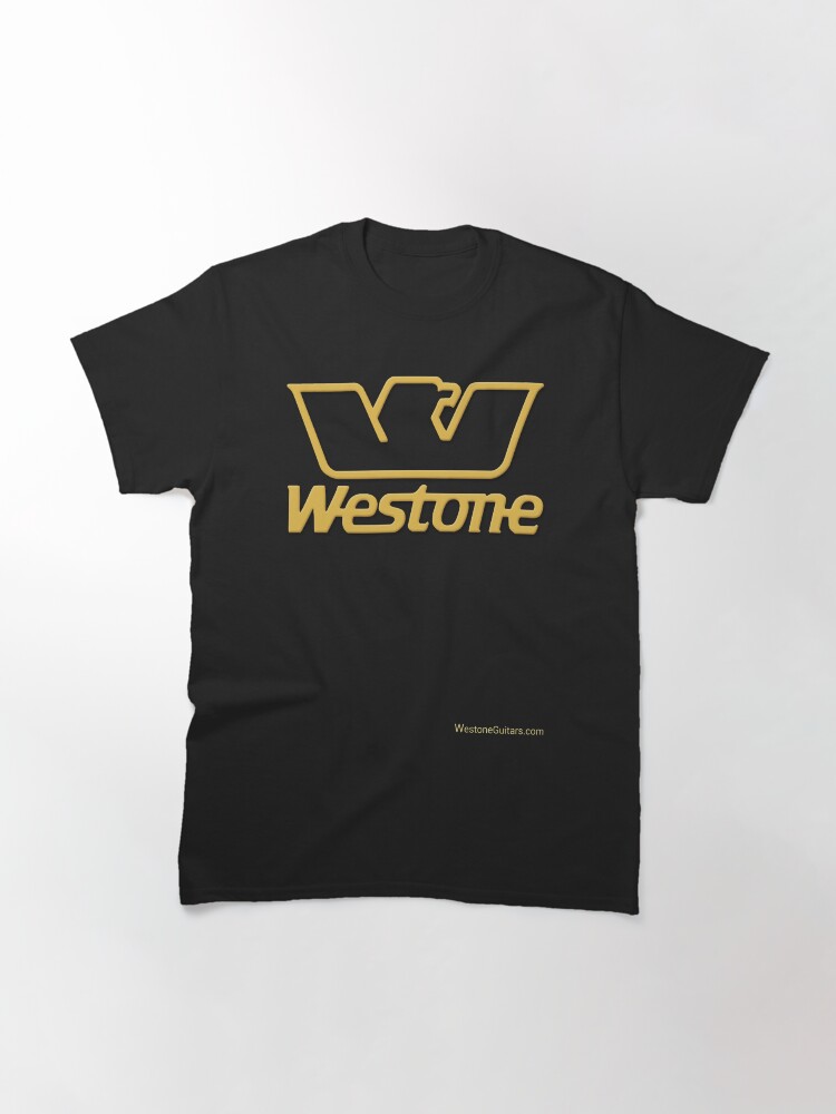 Thumbnail 2 of 7, Classic T-Shirt, Westone guitars logo (A) designed and sold by Regal-Music.