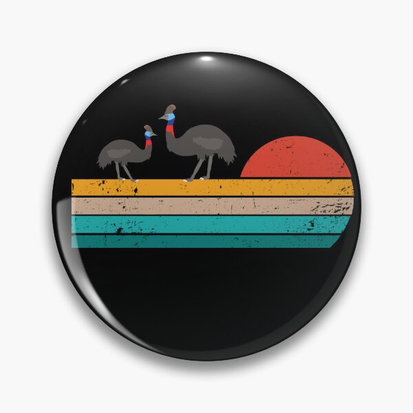 Item preview, Retro Cassowaries for Cassowary Lovers designed and sold by eternallygifted.