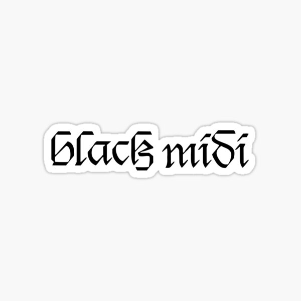 "Black Midi Logo" Sticker for Sale by fearthevoices Redbubble