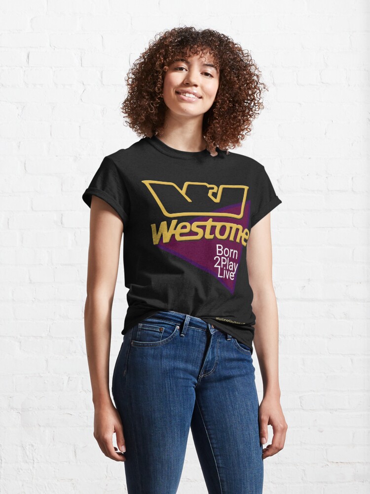 Thumbnail 4 of 7, Classic T-Shirt, Westone guitars logo (C) designed and sold by Regal-Music.