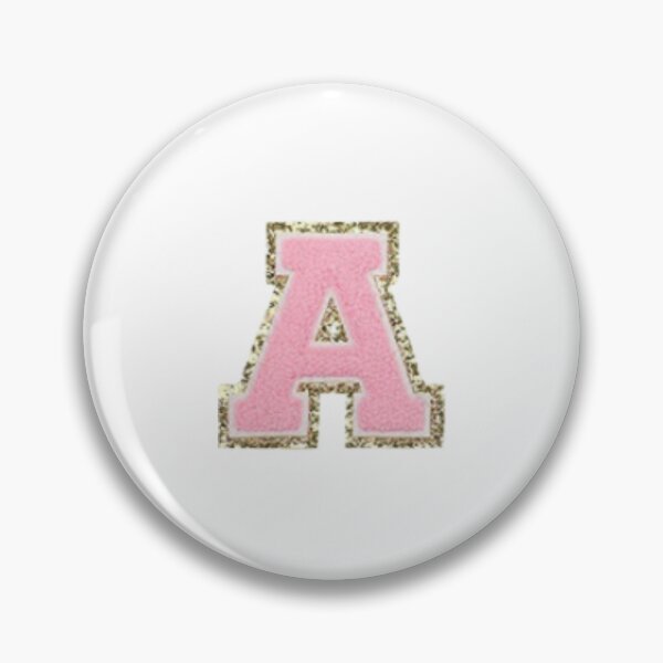 Item preview, Preppy Pink Varsity letter A  designed and sold by Gracie’s  Gold.
