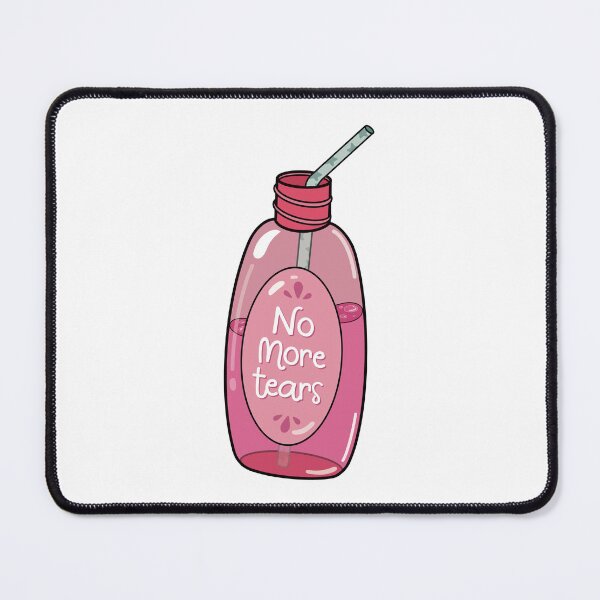 Item preview, Drinking No More Tears Shampoo Juice, Hot Pink Design with Turquoise Straw & Stars designed and sold by Dazzline Designs.