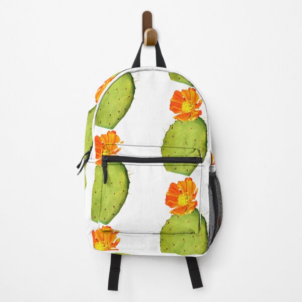 Item preview, Bright Orange Flowered Cactus Botanical Art designed and sold by MochaMeli.
