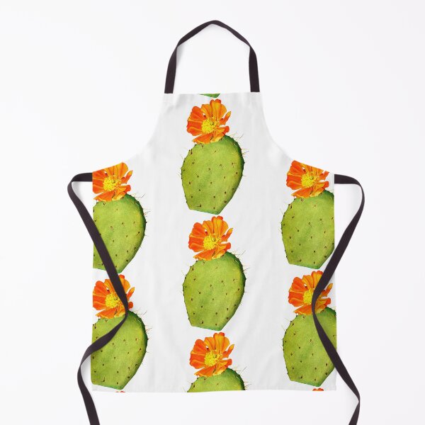Item preview, Bright Orange Flowered Cactus Botanical Art designed and sold by MochaMeli.