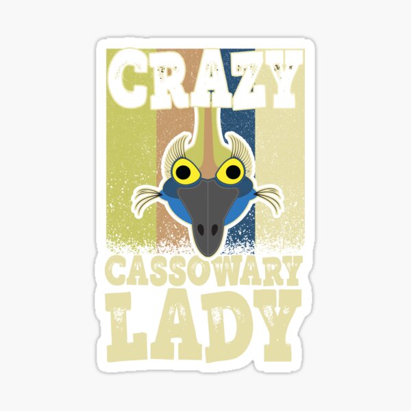 Item preview, Crazy Cassowary Lady Cassowary Face designed and sold by eternallygifted.