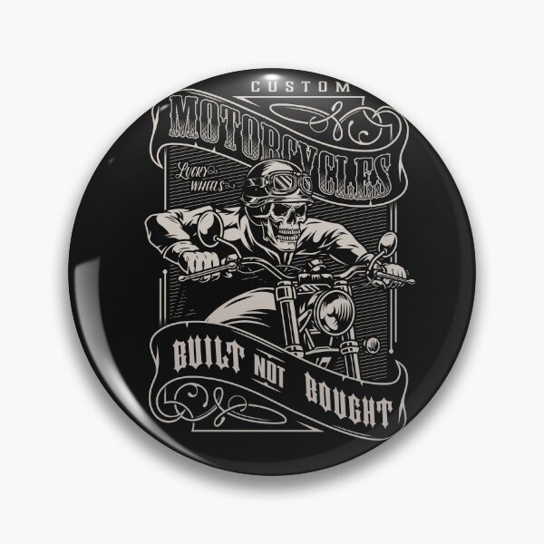 Item preview, Built Not Bought, Biker Design designed and sold by LuckyThirteenUK.