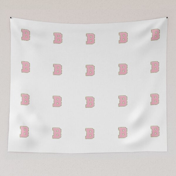 Item preview, Preppy Pink Varsity letter B designed and sold by Gracie’s  Gold.