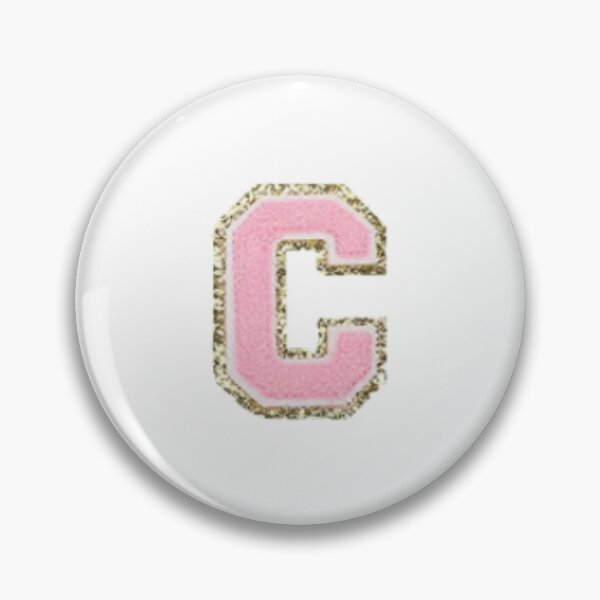 Item preview, Preppy Pink Varsity letter C designed and sold by Gracie’s  Gold.