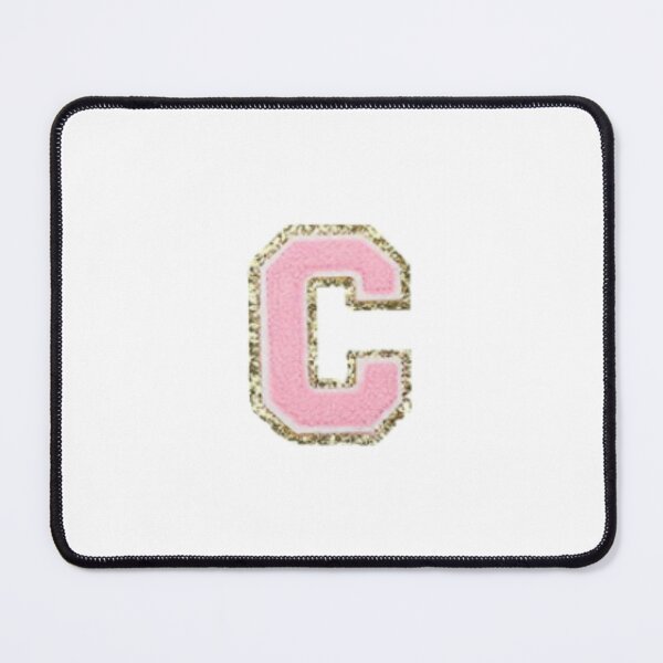 Item preview, Preppy Pink Varsity letter C designed and sold by Gracie’s Gold.