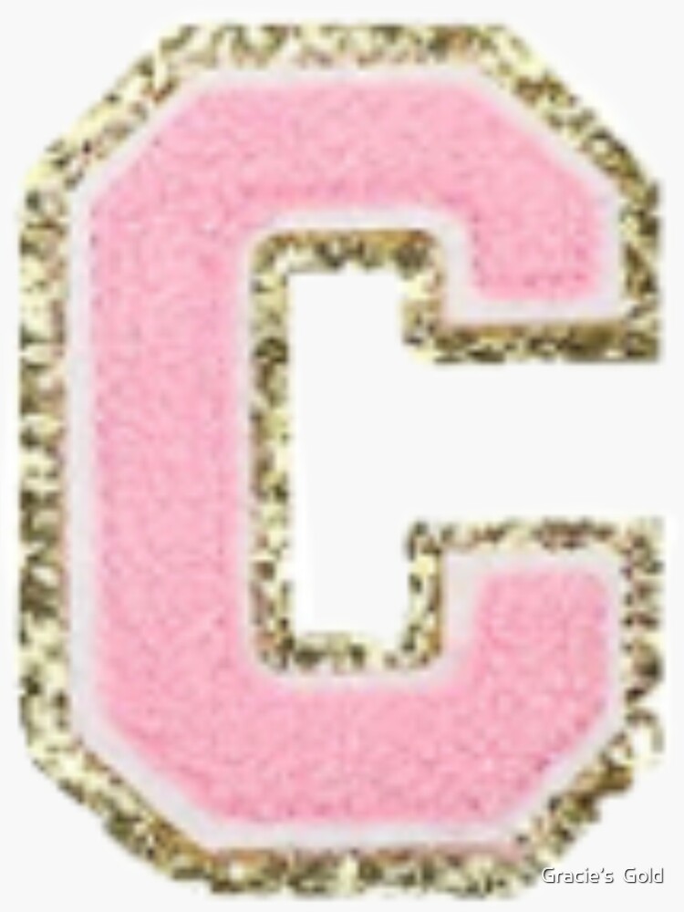 Preppy Pink Varsity Letter C Sticker For Sale By Corsiglia Redbubble 0208