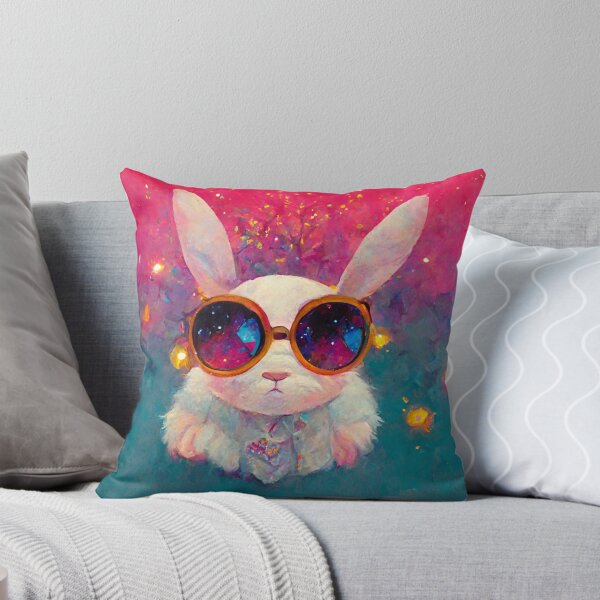 Item preview, Rabbit Wearing Sunglasses in Space designed and sold by MythicPrompts.