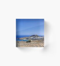 Lindos Panorama Acrylic Block