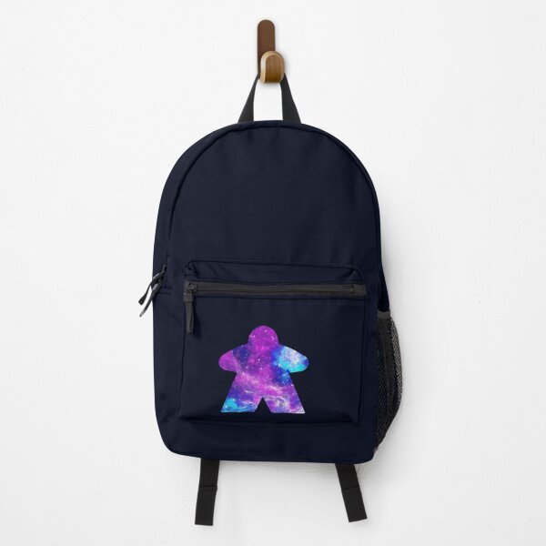 Item preview, Purple and Sky Blue Space with Galaxy Stars Meeple | Board Game Fan designed and sold by Zab Butler Design.