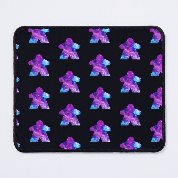 Item preview, Purple and Sky Blue Space with Galaxy Stars Meeple | Board Game Fan designed and sold by Zab Butler Design.