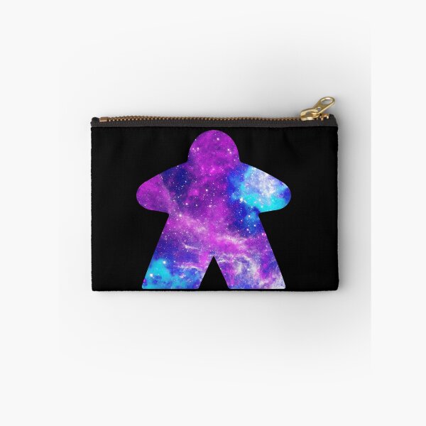 Item preview, Purple and Sky Blue Space with Galaxy Stars Meeple | Board Game Fan designed and sold by Zab Butler Design.