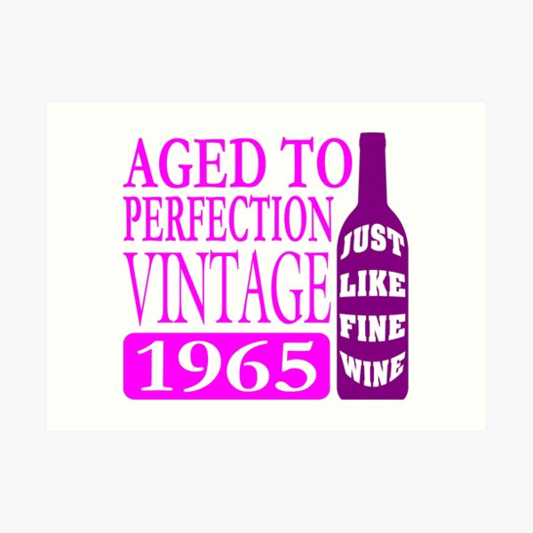 Vintage 1975 Aged To Perfection Art Print By Ethoswear Redbubble