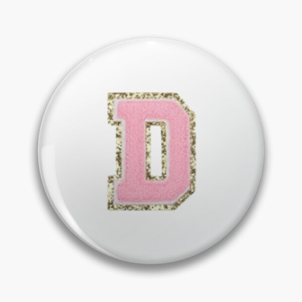 Item preview, Preppy Pink Varsity letter D designed and sold by Gracie’s  Gold.