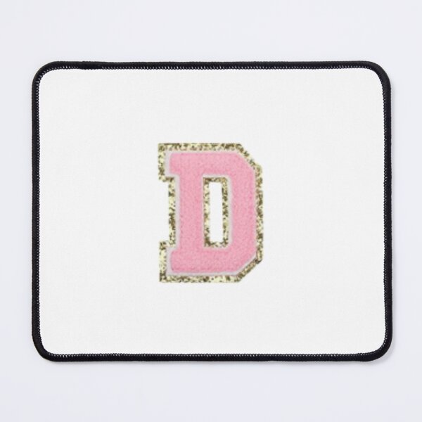 Item preview, Preppy Pink Varsity letter D designed and sold by Gracie’s Gold.
