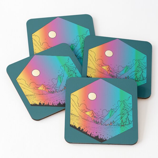 Item preview, colorful mountain sunset designed and sold by XXgooddeedXX.