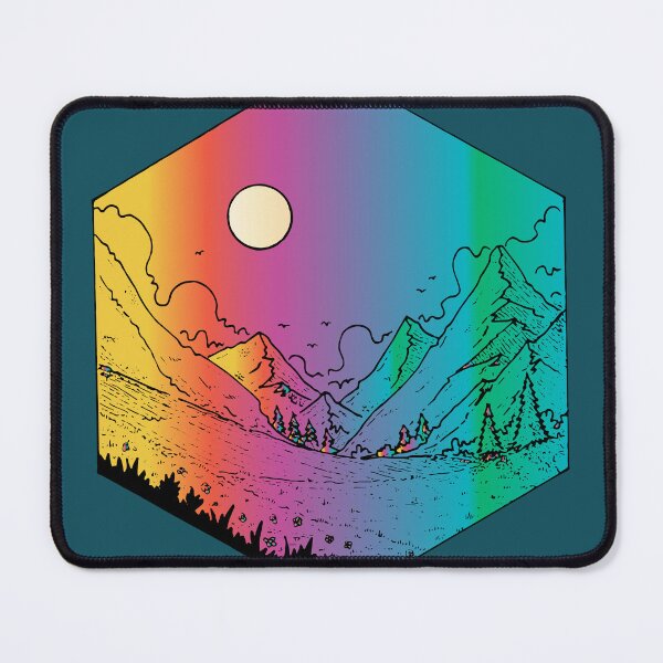Item preview, colorful mountain sunset designed and sold by XXgooddeedXX.