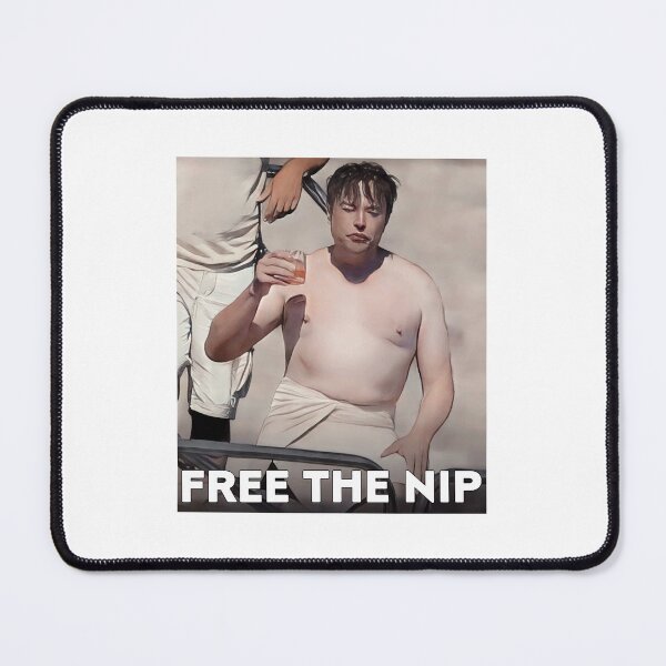Item preview, Elon Musk Meme Photos Free the nip designed and sold by Angees.