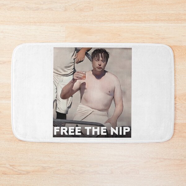 Item preview, Elon Musk Meme Photos Free the nip designed and sold by Angees.