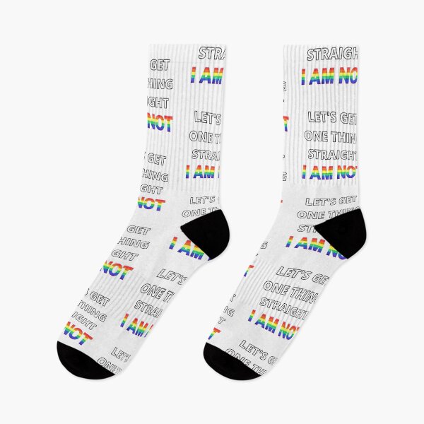 Item preview, Let's Get One Thing Straight I Am Not Gay Joke designed and sold by LuckyKermit.