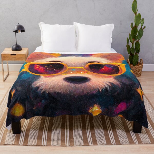 Item preview, Dog Wearing Sunglasses in Space designed and sold by MythicPrompts.